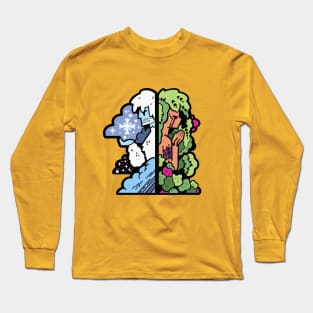 Winter and Mother Nature Long Sleeve T-Shirt